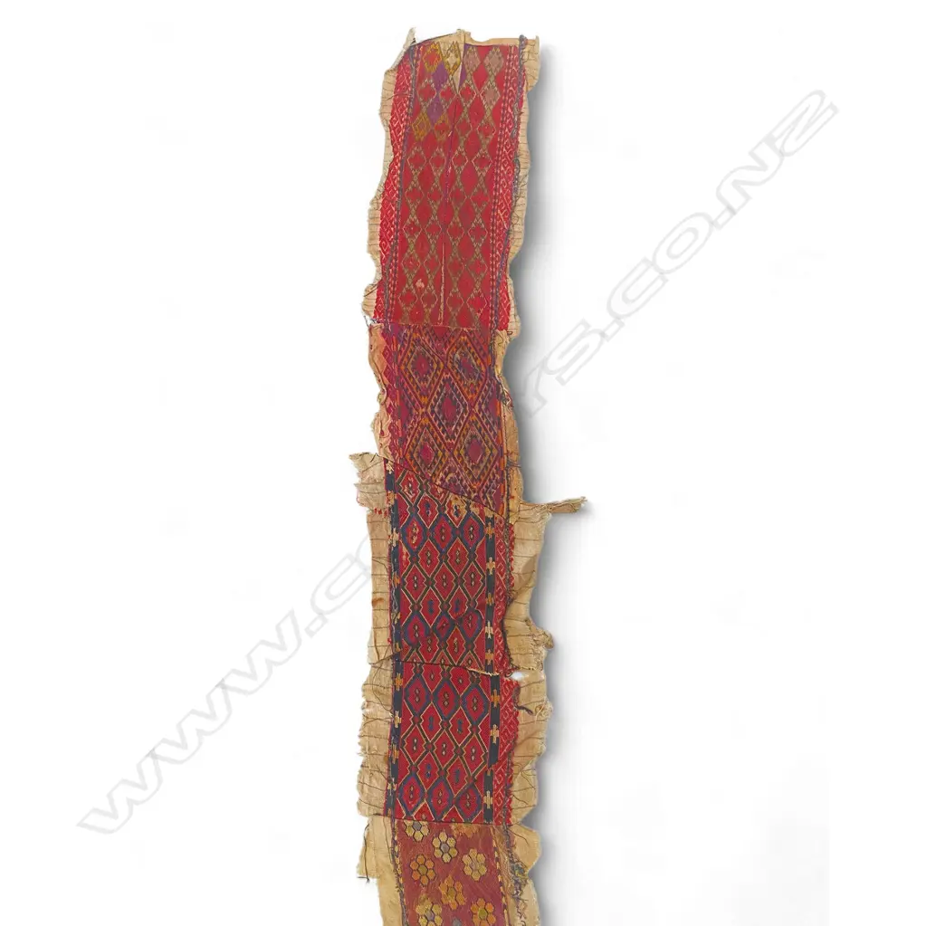 Textile fragment - silk/cotton, Image 1++